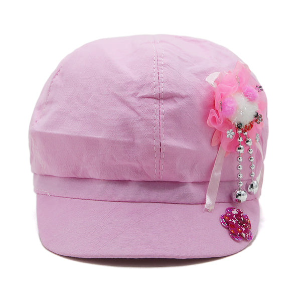 Girls P Cap - Baby Pink