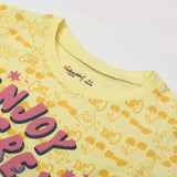 Girl's Half Sleeves T-Shirt - Yellow, Girls T-Shirts, Chase Value, Chase Value