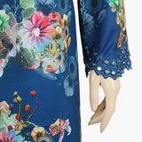 Women's Embroidered Kurti - Blue, Women Ready Kurtis, Chase Value, Chase Value