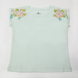 Eminent Girl's Half Sleeves T-Shirt - Sea Green, Girls T-Shirts, Eminent, Chase Value