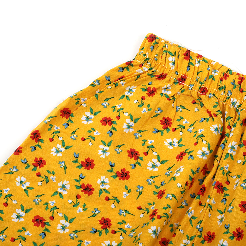 Girls Linen Pajama - Yellow, Girls Tights Leggings & Pajama, Chase Value, Chase Value