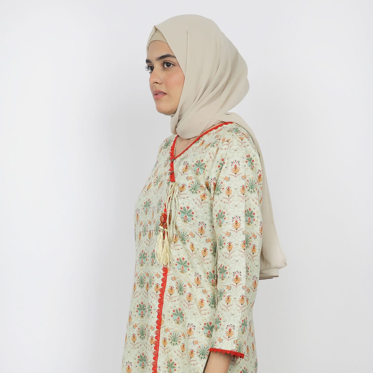 Women's Khaddar 2pcs Stitched Suit - Light Green, Women Shalwar Suits, Chase Value, Chase Value