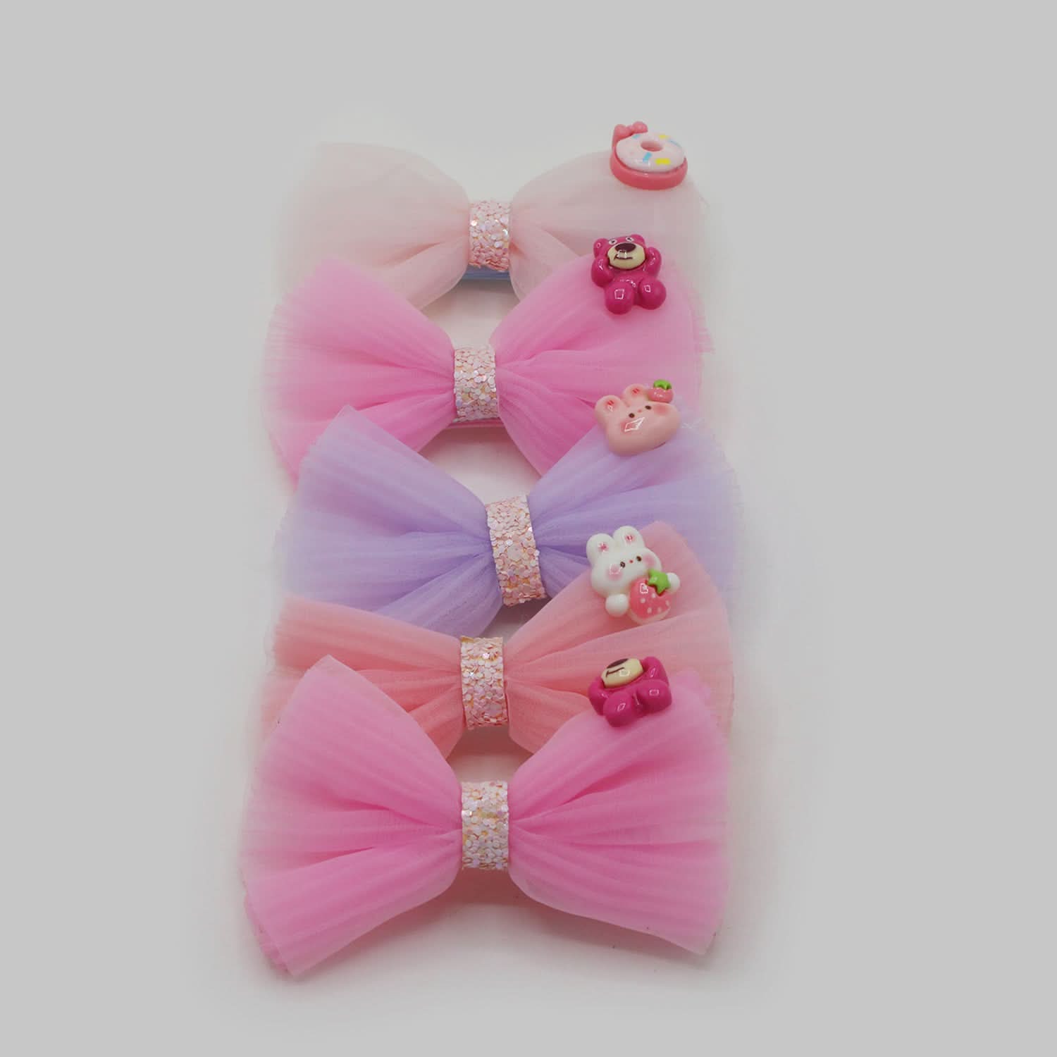 Fancy Hair Pin For Girls Pack Of 5 - Multi Color, Girls Hair Accessories, Chase Value, Chase Value