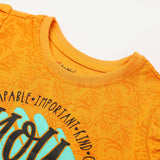 Girl's Half Sleeves T-Shirt - Orange, Girls T-Shirts, Chase Value, Chase Value