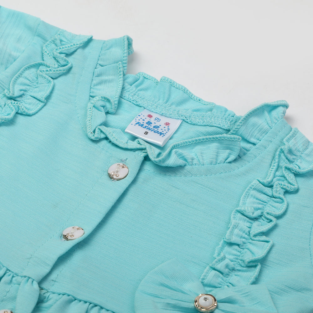 Girls Half Sleeves Suits - Blue, Girls Suits, Chase Value, Chase Value