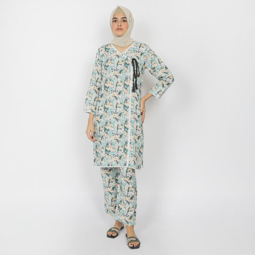 Women's Khaddar 2pcs Stitched Suit - Fawn