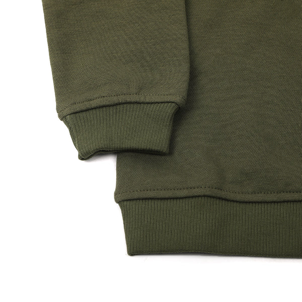 Eminent Boys Full Sleeves Sweat Shirt - Olive