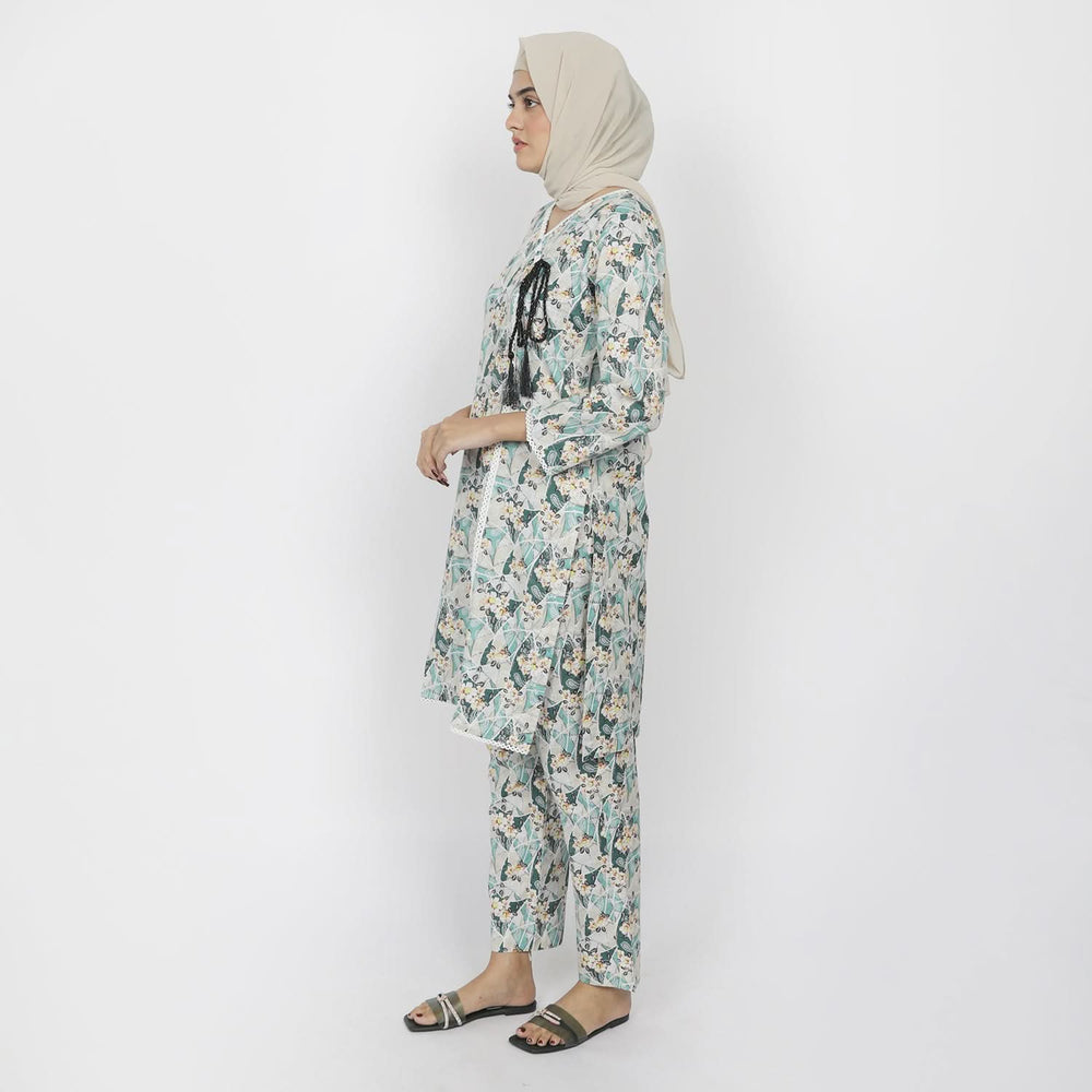 Women's Khaddar 2pcs Stitched Suit - Fawn, Women Shalwar Suits, Chase Value, Chase Value