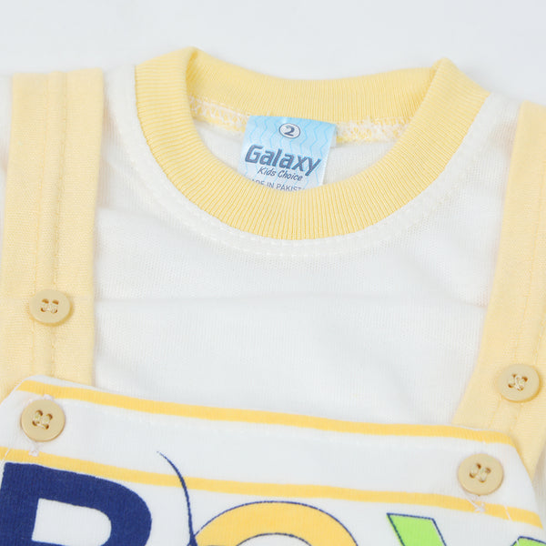 Newborn Boys Romper - Yellow