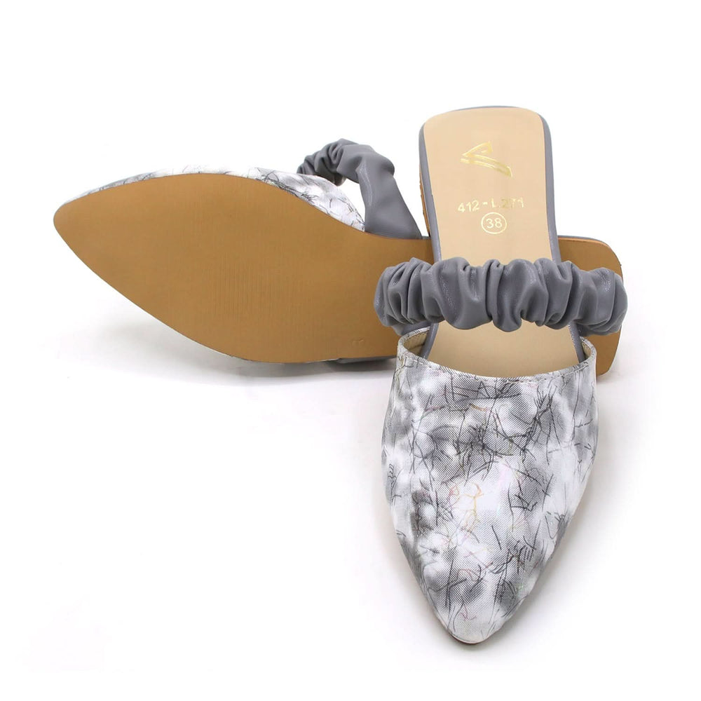 Women's Backless Pump - Grey, Women Backless Pumps, Chase Value, Chase Value