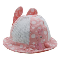 Girls Floppy Cap - Baby Pink