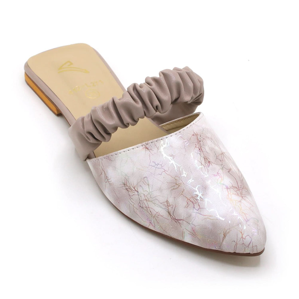 Women's Backless Pump - Beige, Women Backless Pumps, Chase Value, Chase Value