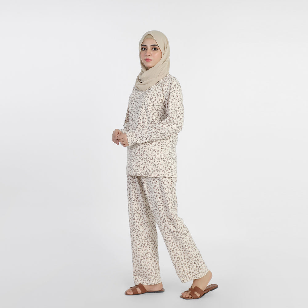 Eminent Women's Full Sleeves Night Suit - Fawn, Women Two Piece Outfit, Eminent, Chase Value