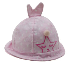 Girls P Cap - Baby Pink