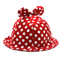 Girls Floppy Cap - Red