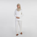 Eminent Women's Full Sleeves Night Suit - White, Women Two Piece Outfit, Eminent, Chase Value