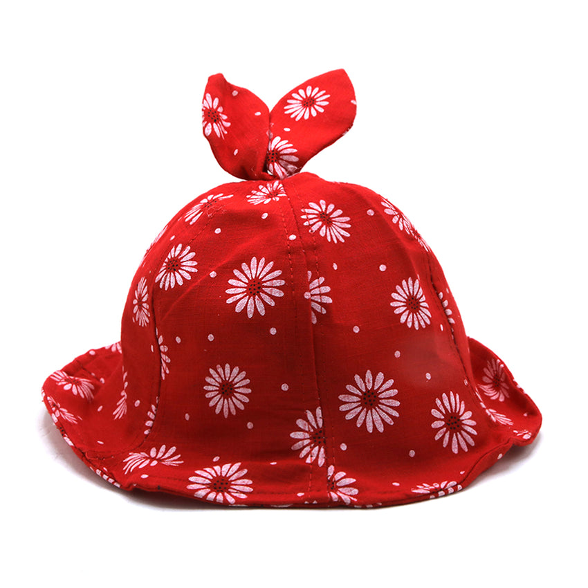 Girls Floppy Cap - Red