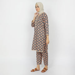 Women's Khaddar 2pcs Stitched Suit - Peach
