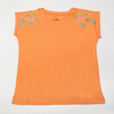 Eminent Girl's Half Sleeves T-Shirt - Light Orange, Girls T-Shirts, Eminent, Chase Value