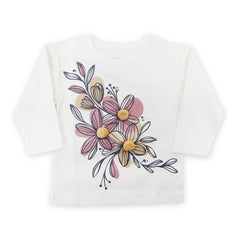 Eminent Girls Full Sleeves T-Shirt - White