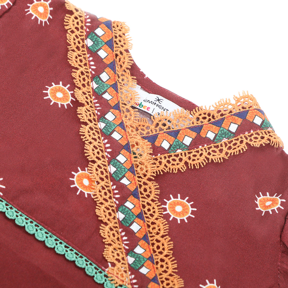 Eminent Newborn Girls Shalwar Suit - Maroon, Newborn Girls Shalwar Suits, Eminent, Chase Value