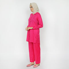 Women's Stitched Shalwar Suit - Pink