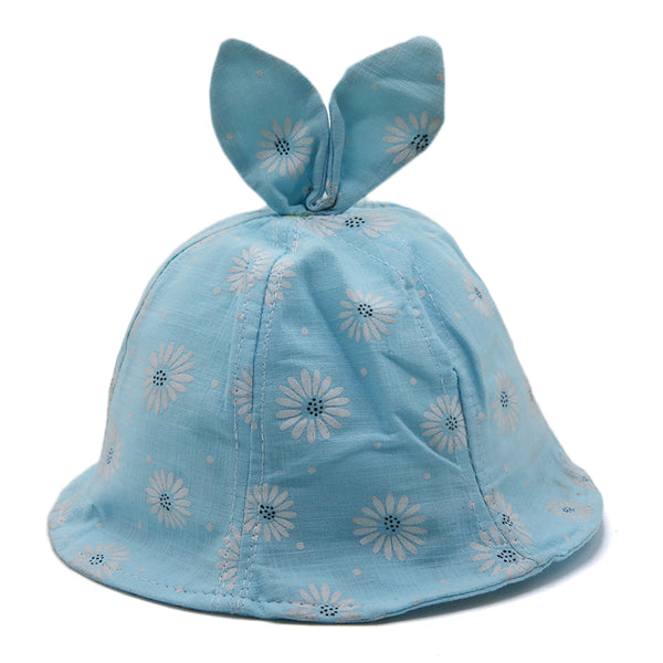 Girls Floppy Cap - Sky Blue