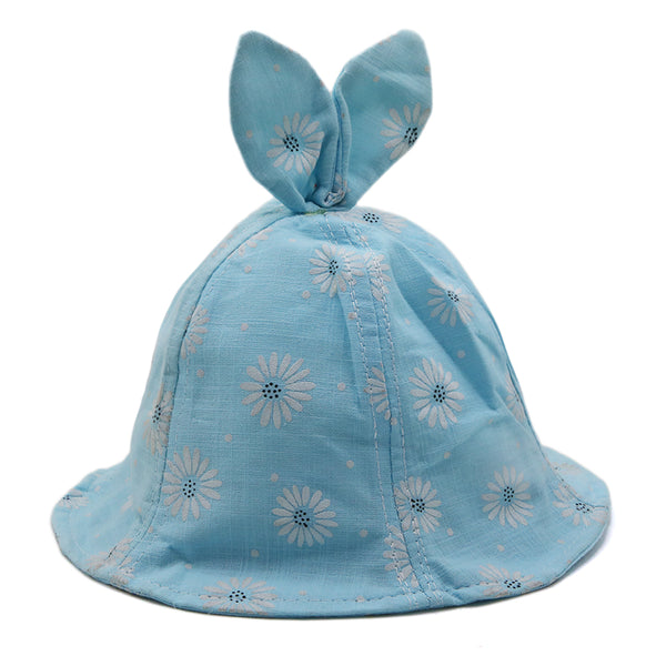 Girls Floppy Cap - Sky Blue