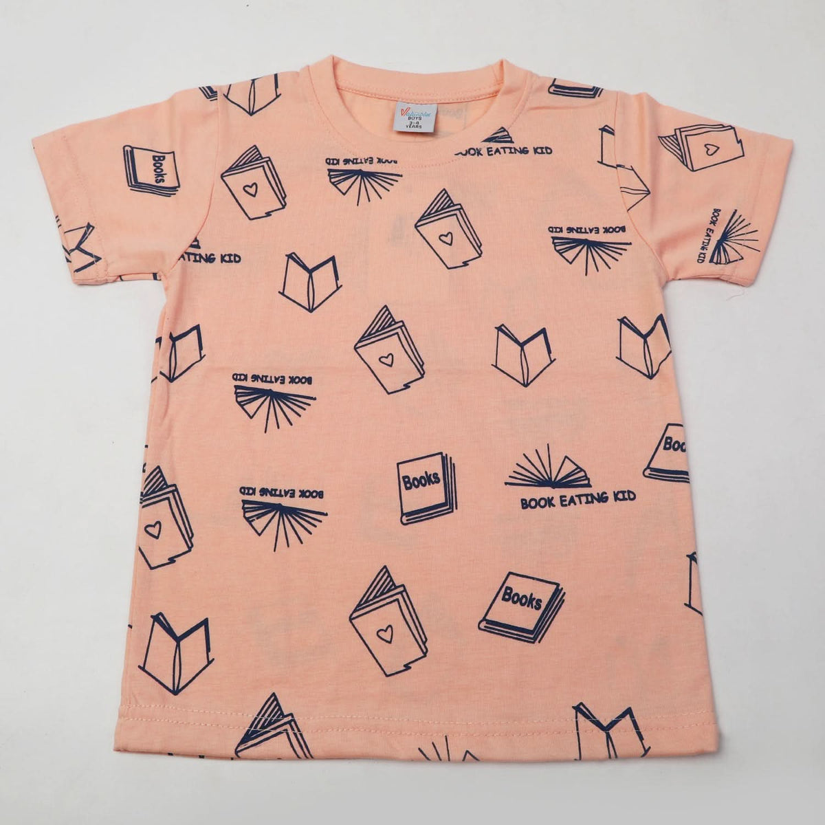 Boys Half Sleeves T-Shirt - Peach, Boys T-Shirts, Chase Value, Chase Value