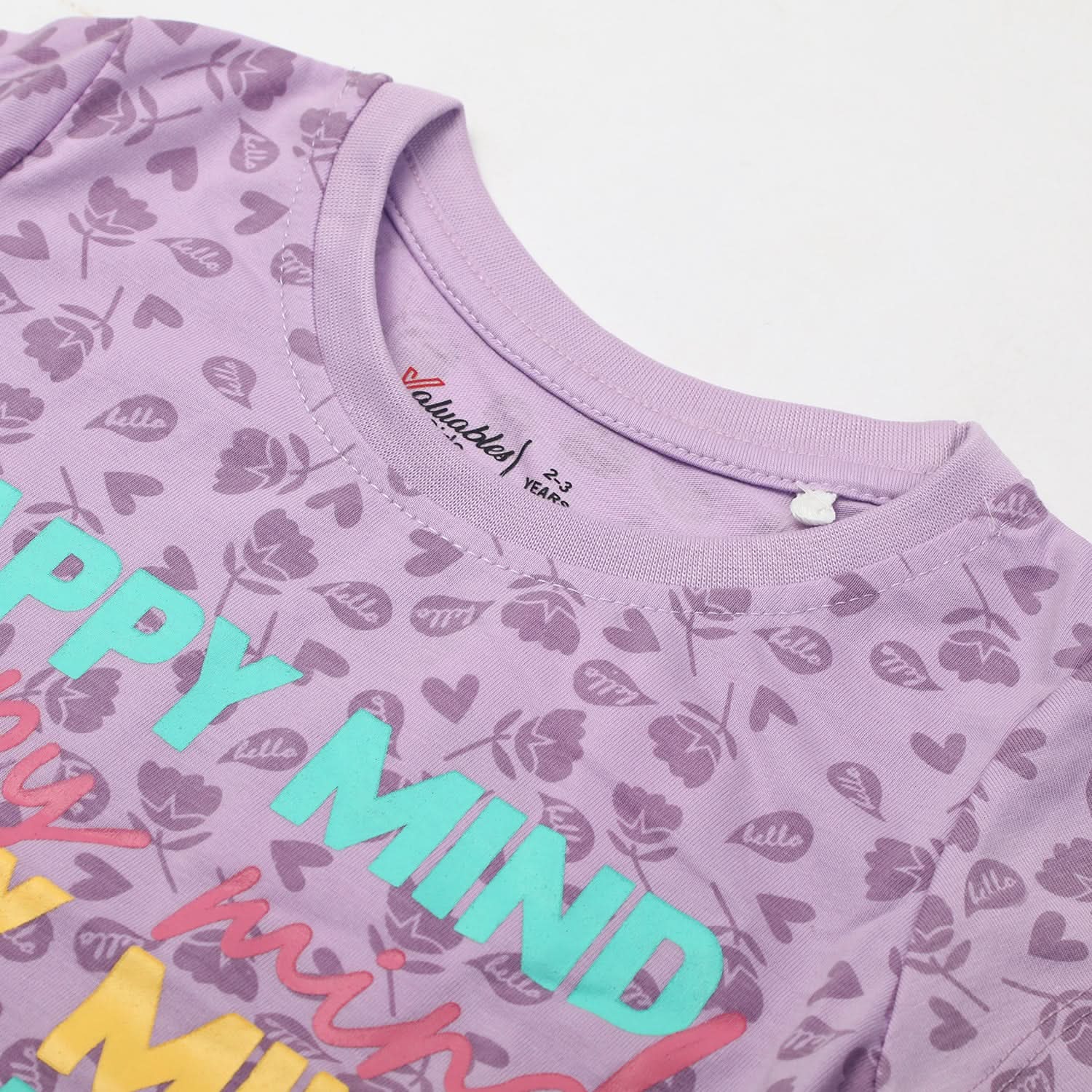 Girl's Half Sleeves T-Shirt - Purple, Girls T-Shirts, Chase Value, Chase Value