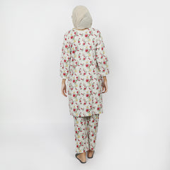 Women's Khaddar 2pcs Stitched Suit - Light Grey