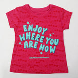 Girl's Half Sleeves T-Shirt - Pink, Girls T-Shirts, Chase Value, Chase Value
