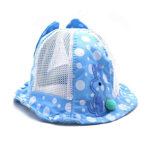 Girls Floppy Cap - Blue