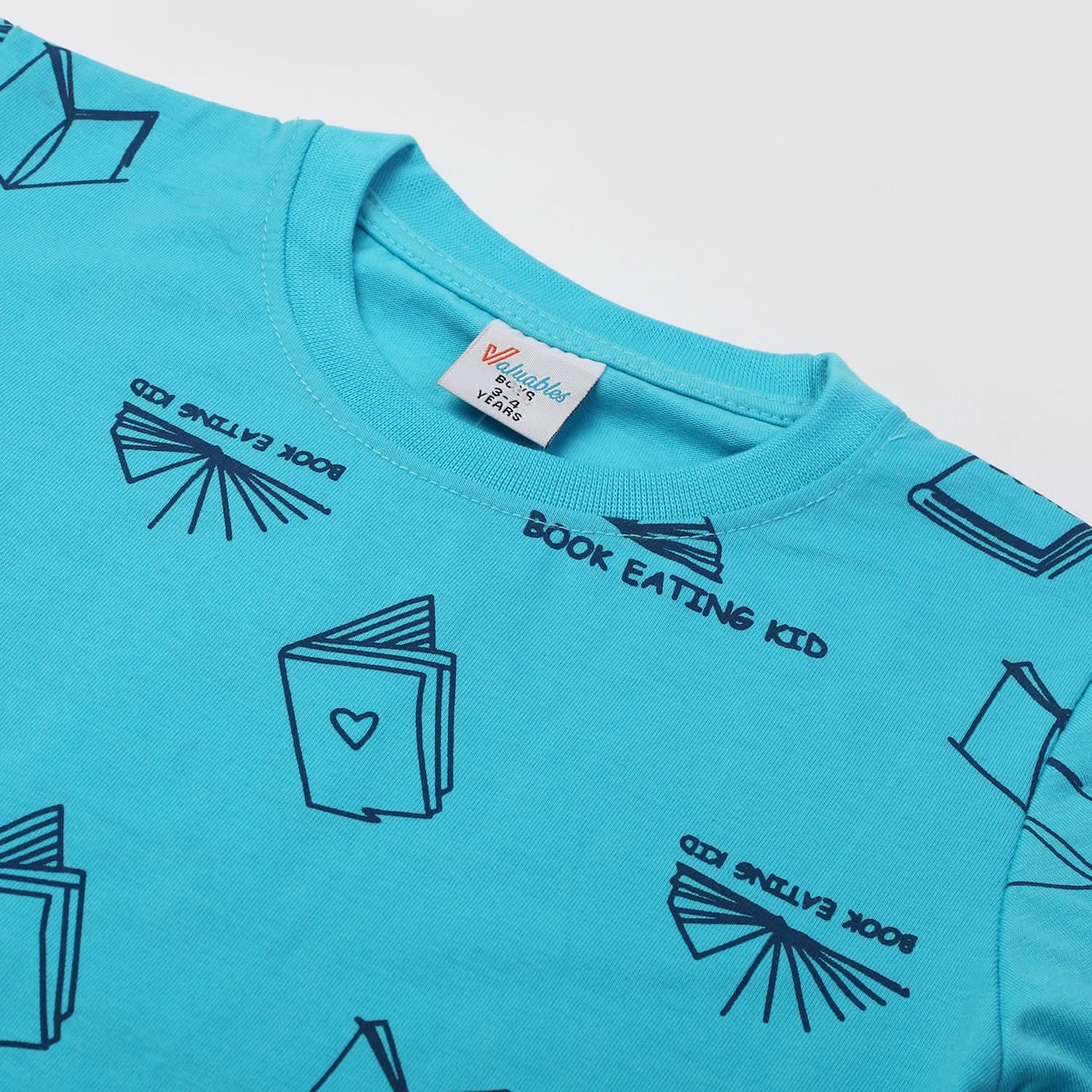 Boys Half Sleeves T-Shirt - Sky Blue, Boys T-Shirts, Chase Value, Chase Value