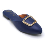 Women's Backless Pump - Navy Blue, Women Backless Pumps, Chase Value, Chase Value