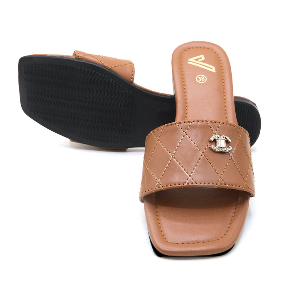 Women's Slipper - Mustard, Women Slippers, Chase Value, Chase Value
