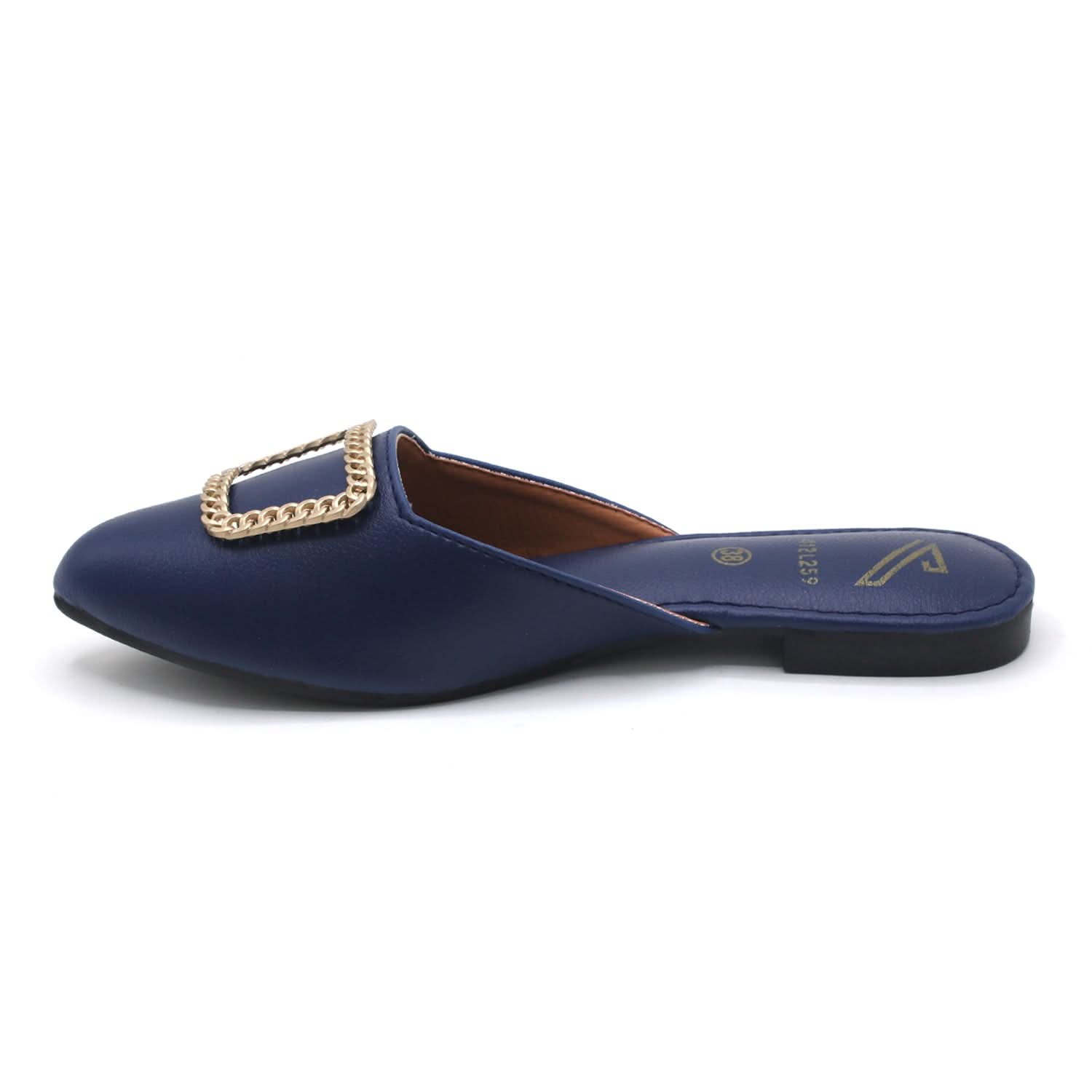 Women's Backless Pump - Navy Blue, Women Backless Pumps, Chase Value, Chase Value