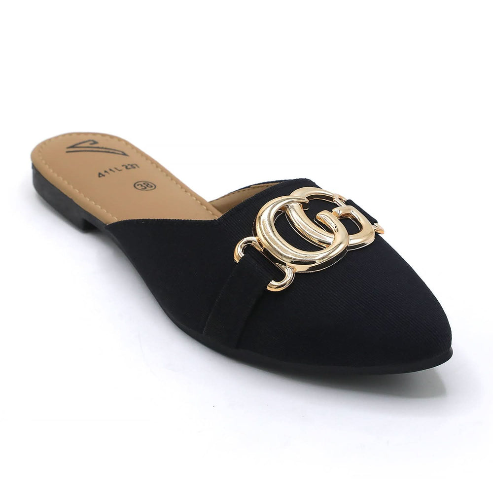 Women's Backless Pump - Black, Women Backless Pumps, Chase Value, Chase Value