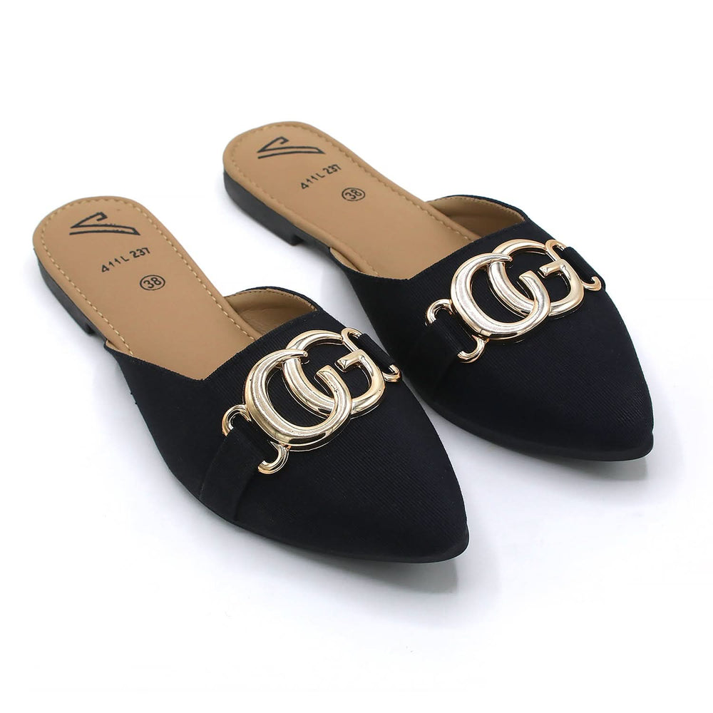 Women's Backless Pump - Black, Women Backless Pumps, Chase Value, Chase Value