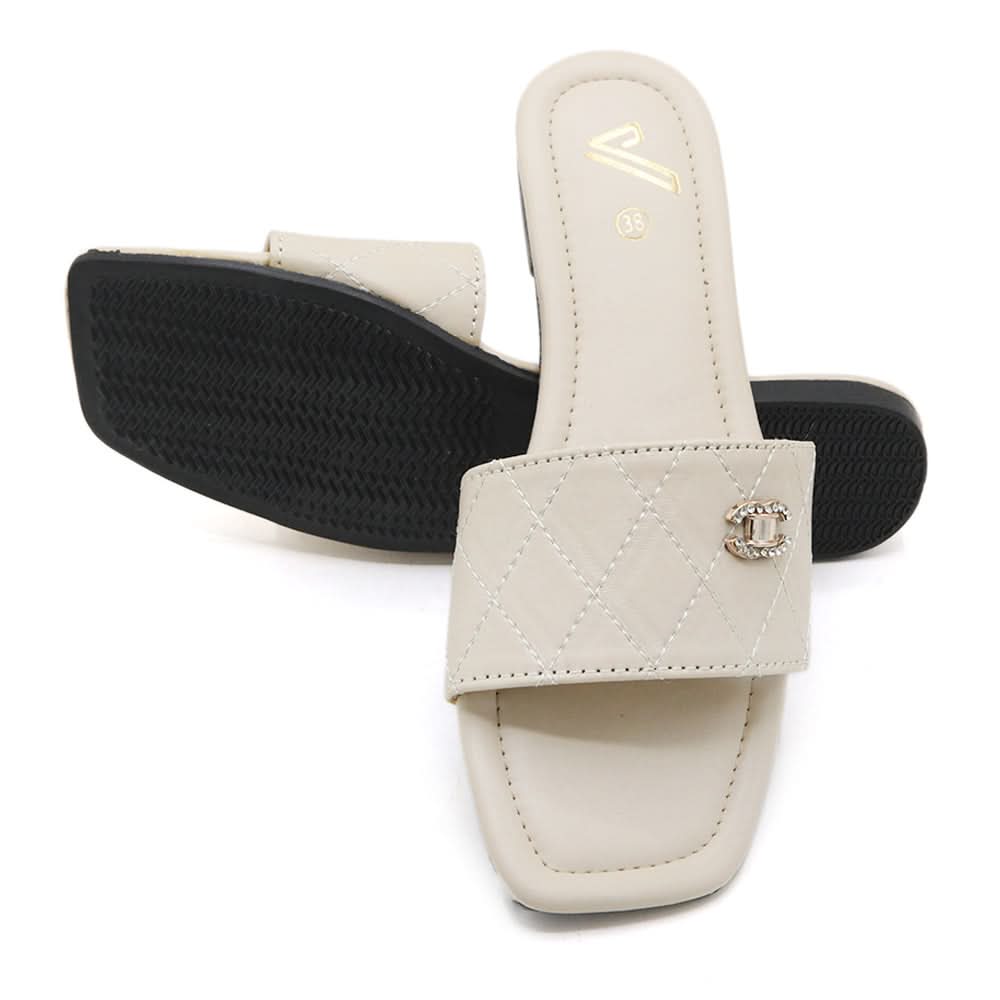 Women's Slipper - Beige, Women Slippers, Chase Value, Chase Value