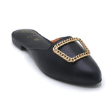 Women's Backless Pump - Black, Women Backless Pumps, Chase Value, Chase Value