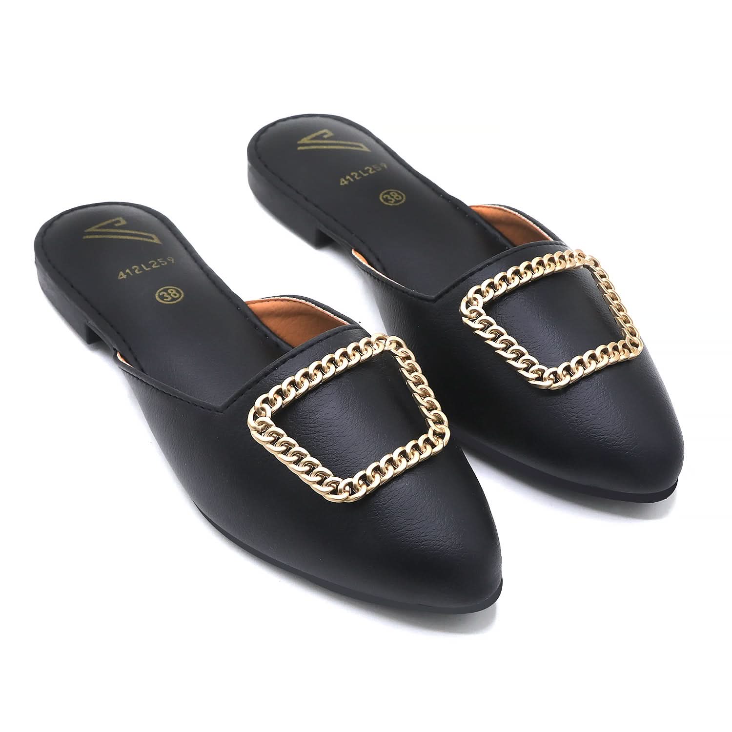 Women's Backless Pump - Black, Women Backless Pumps, Chase Value, Chase Value