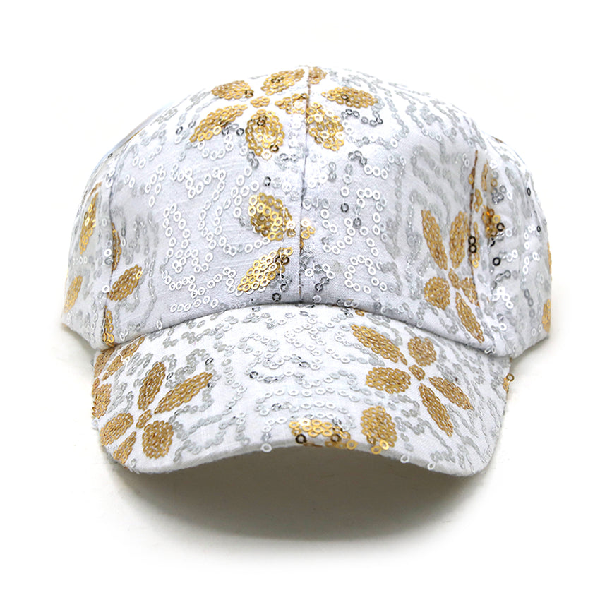 Girls P Cap - White