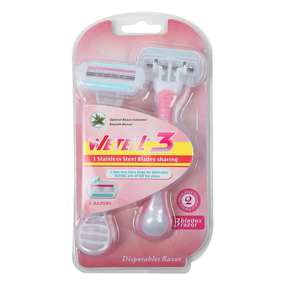 Wetell Women Razor Pack of 2, Razor & Cartridges, Wetell, Chase Value