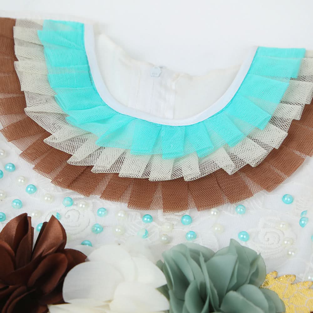 Newborn Girls Frock - Cyan, Newborn Girls Frocks, Chase Value, Chase Value