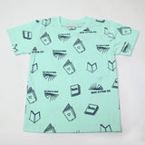 Boys Half Sleeves T-Shirt - Cyan, Boys T-Shirts, Chase Value, Chase Value