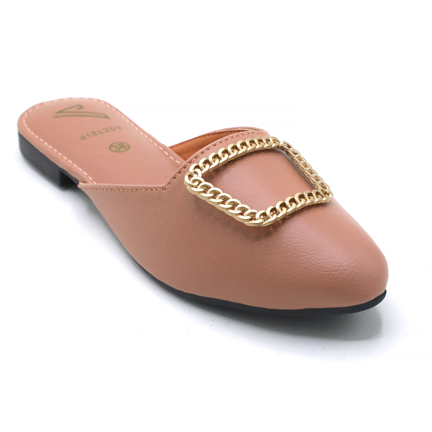 Women's Backless Pump - Peach, Women Backless Pumps, Chase Value, Chase Value