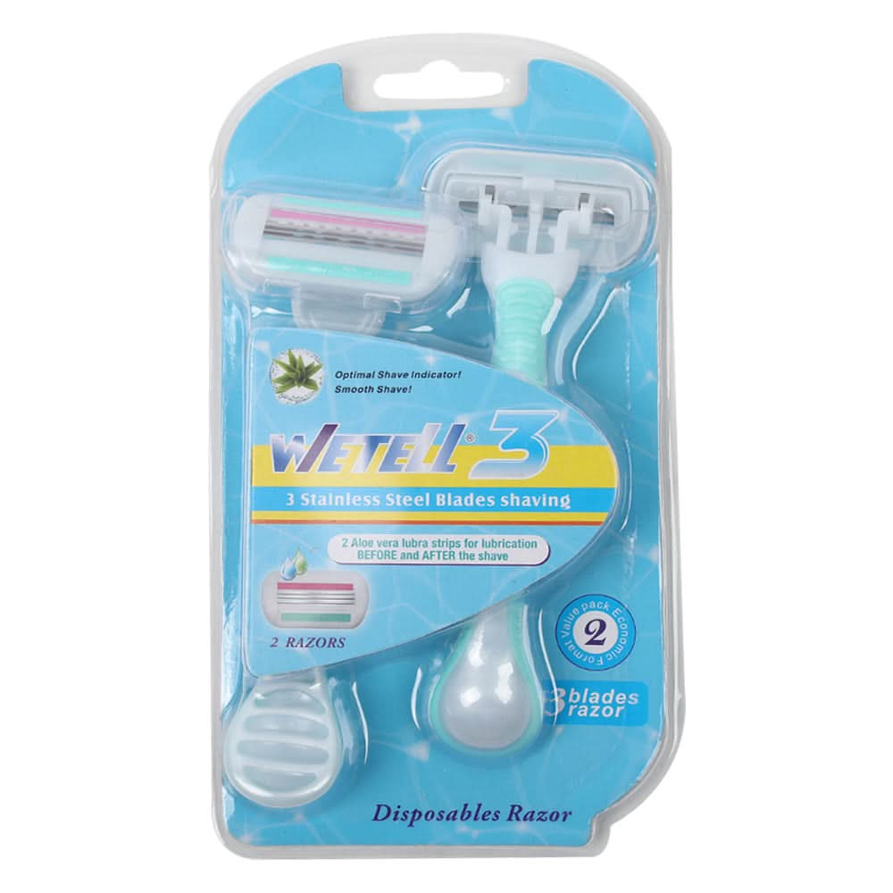 Wetell Twin Blade Disposable Razors, Razor & Cartridges, Wetell, Chase Value