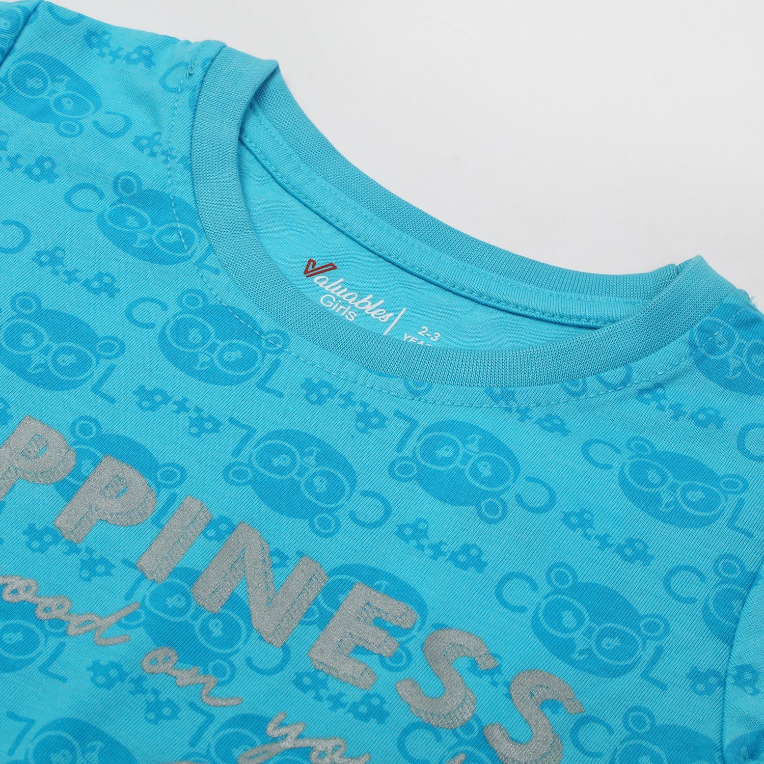 Girl's Half Sleeves T-Shirt - Blue, Girls T-Shirts, Chase Value, Chase Value