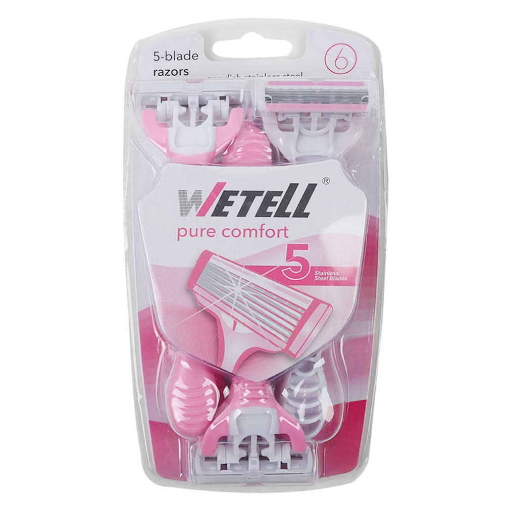 WeTell Razor for Women Razor Pack of 6, Razor & Cartridges, Wetell, Chase Value